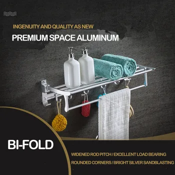 

Free shipping YUJIE ZHHY2013 space aluminum punched bathroom towel towel rack tripod toilet towel box hardware Set