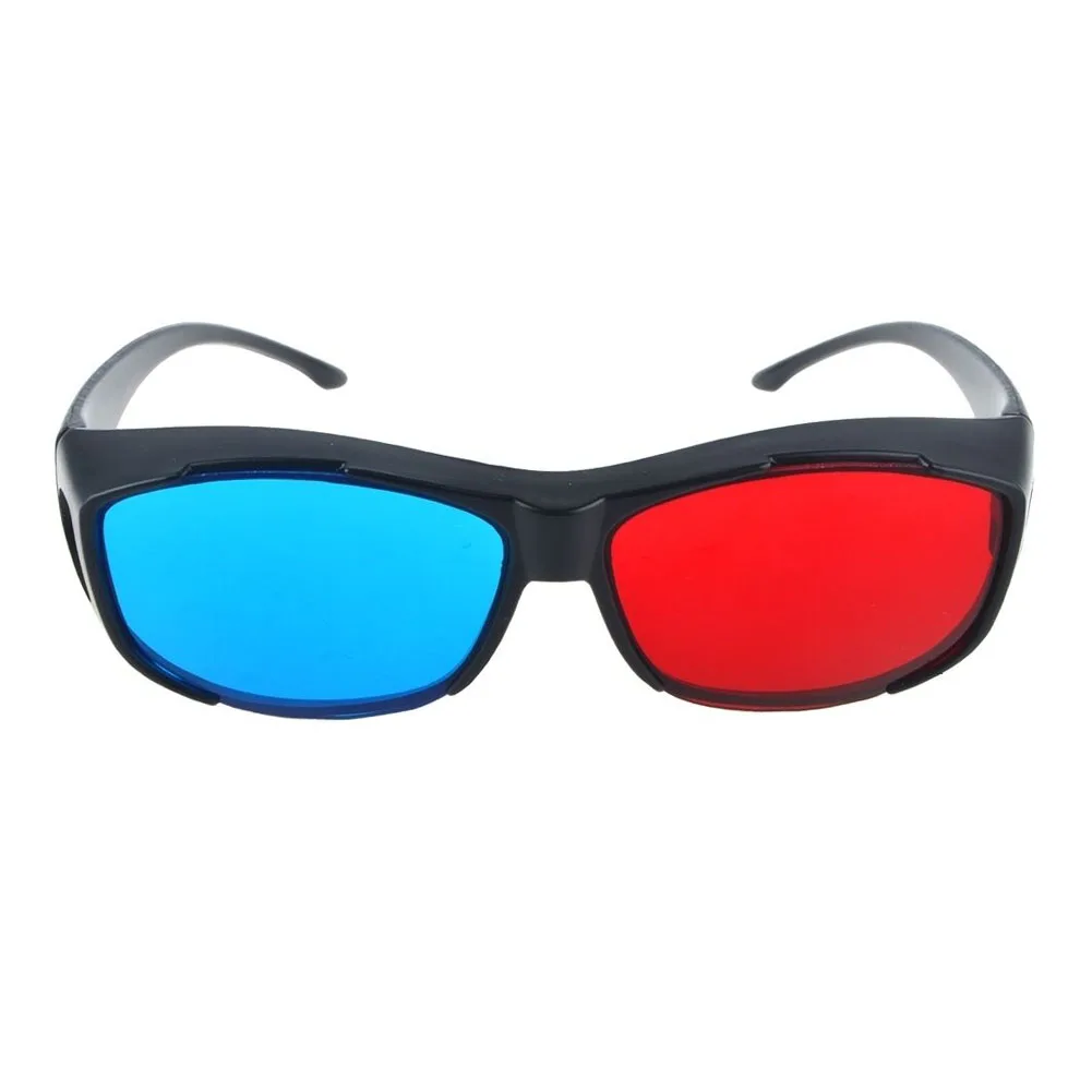 2 шт. кинематографический Универсальный ультра четкий игровой пространственный анаглиф Виртуальная легкая одежда 3D очки ТВ красный синий черный Рамка Мода