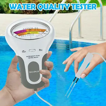 

2 In 1 Portable Digital Water Quality PH and Chlorine Level For Swimming Quality CL2 Water Pool Analy Spa Tester Meter H6L6