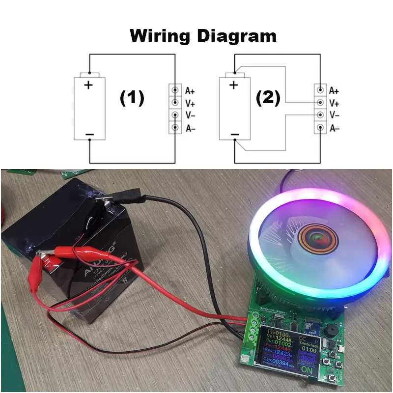DL24/P Color 2.4" APP DC USB tester electronic load 18650 battery capacity monitor discharge charge power meter supply checker image 3