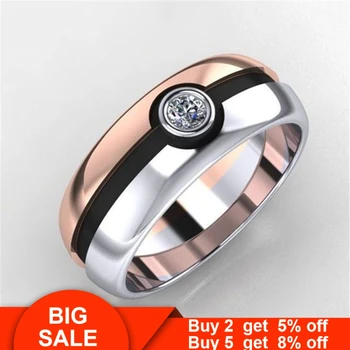

2019 Original ring 925 Sterling silver AAAAA cz Anniversary Wedding Band Rings for women men Finger Jewelry