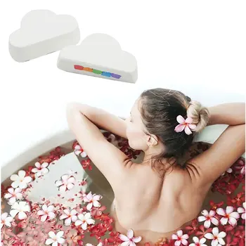

Rainbow Cloud Bath Salt Ball 160g Bath Salt Body Essential Oil Bath Ball Bubble Bath Ball Bubble Shower Rainbow Soap J2Y