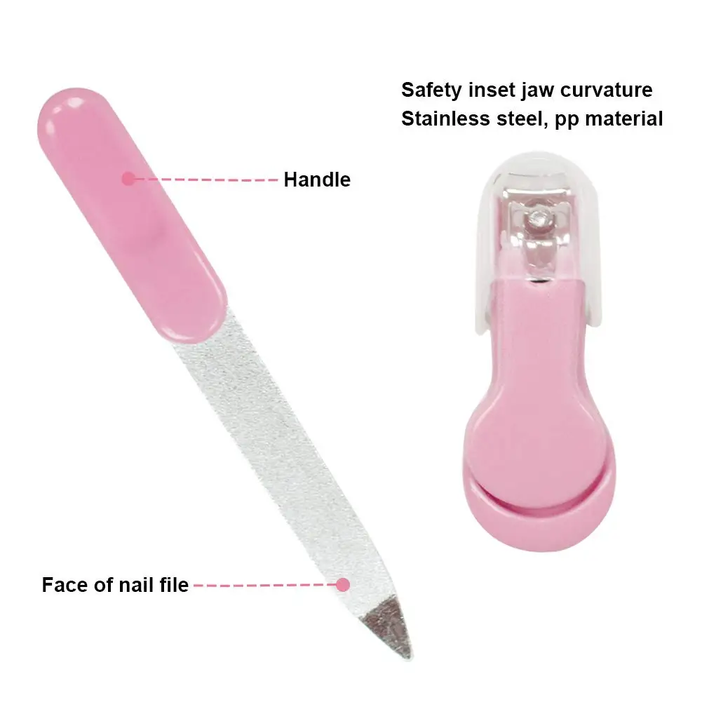 Newborn Health Care Baby Nail Clipper Grooming Kit Convenience File Scissors Tweezers Nasal Aspirator Dropper Feeding