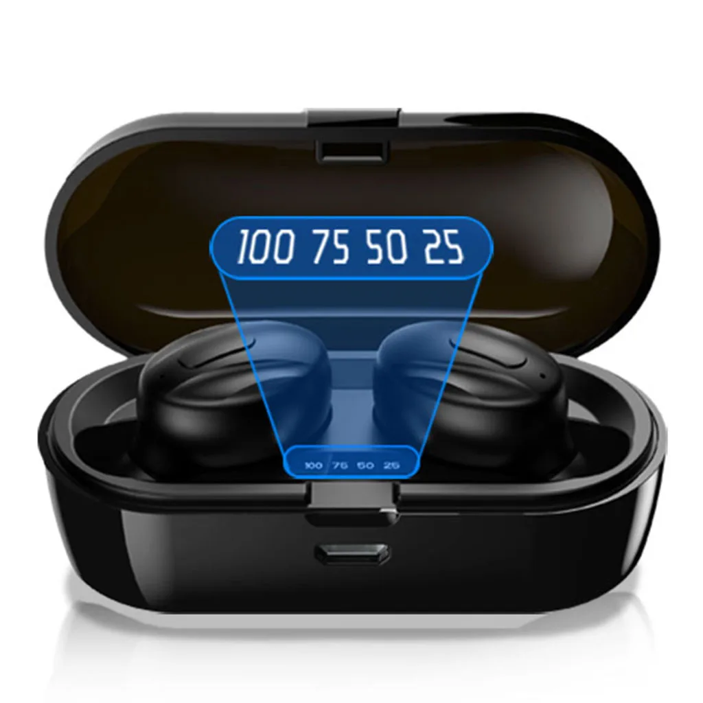 Wireless Earbuds Bluetooth 5 0 with Charging Case Waterproof TWS Stereo Noise Cancelling Headphones in Ear Built in Mic Headset