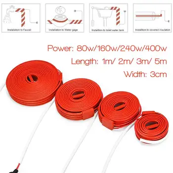 

80W/160W/240W/400W Electric Hotline Low Temperature Self-regulating Heating Tape Snow Melting Drain Water Pipe Heating Cable