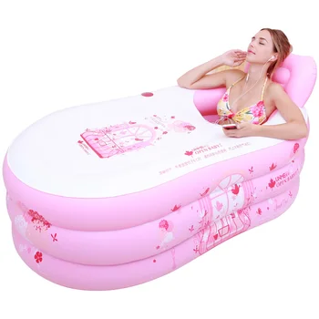

Omper Adult Inflatable Bathtub Household Single Bath Sweat Folding And Thickening The Whole Body Of Children, Children, Adults B