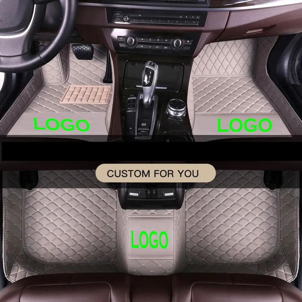 

Custom car logo car floor mats for LEXUS RX200t RX300 RX350 RX350L RX450H Waterproof leather Anti-slip carpet