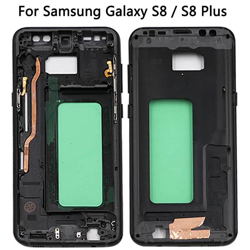 Для samsung Galaxy S8 G950/S8 Plus G955 средняя рамка для S8 средняя рамка задняя металлическая пластина корпус крышка
