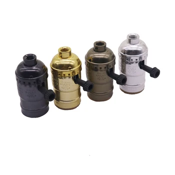 

Retro Vintage Edison E26/E27 Screw Bulb Aluminum Shell Base Lamp Bulb Holder Pendant Lighting Socket Ceiling Light Adaptor Cable