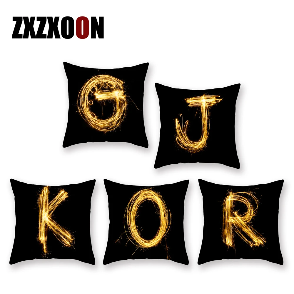 Чехол для диванной подушки в нордическом стиле полиэстеровый чехол черного и