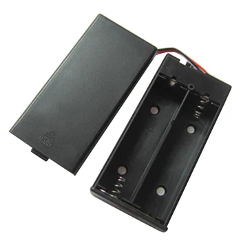 

3.7V 2x18650 Battery Holder Connector Storage Case Box with ON / OFF Switch with Cable