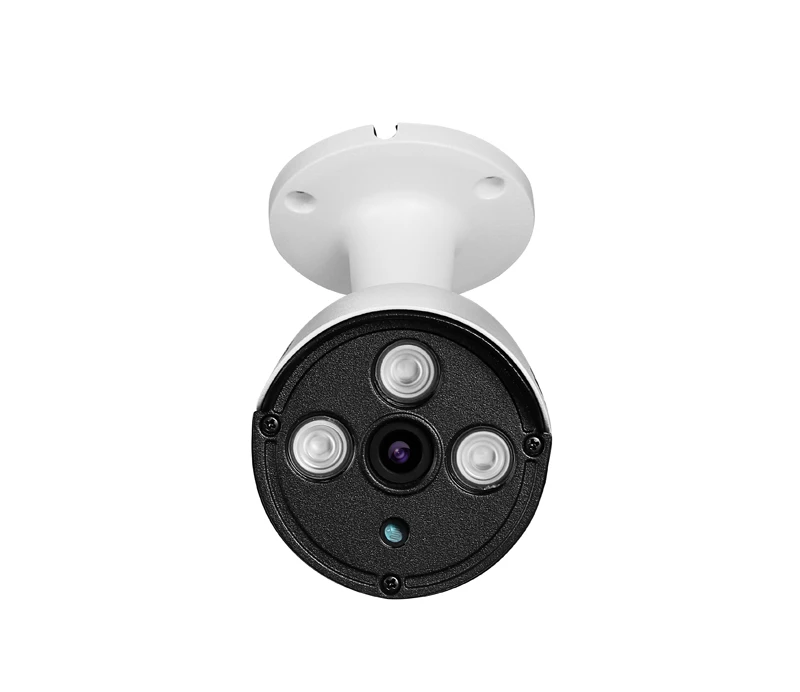 Три массива светодиодов водонепроницаемый металлический IP66 5MP/4MP/2MP Auido H.265+ 25Fps POE ONVIF IP камеры видеонаблюдения