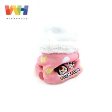 Детский шарф в южнокорейском стиле для девочек с изображением Минни Маус, шейный платок на осень и зиму, круглый воротник, теплый флисовый шарф