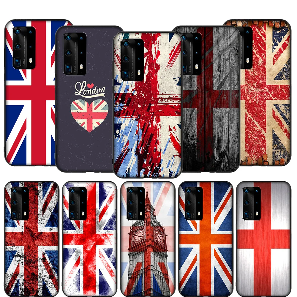 Чехол T61 с британским и английским флагом Великобритании для Huawei P9 P10 P20 P30 P40 Y6 Y7 Y9
