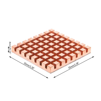 

Pure Copper Radiator Back Memory RAM Sink Cooling For MOS IC Chip Heat Sink Drop Ship