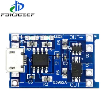 

10Pcs Micro USB 5V 1A 18650 TP4056 Lithium Battery Charger Module Charging Board With Protection Dual Functions 1A Li-ion