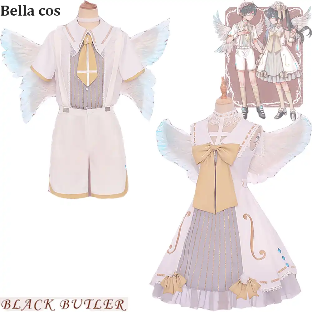 جديد أسود بتلر Ciel Phantomhive تأثيري حلي لوليتا الغناء قصيدة فستان موحد هالوين ازياء للرجل النساء أنيمي الملابس أزياء أنمي Aliexpress