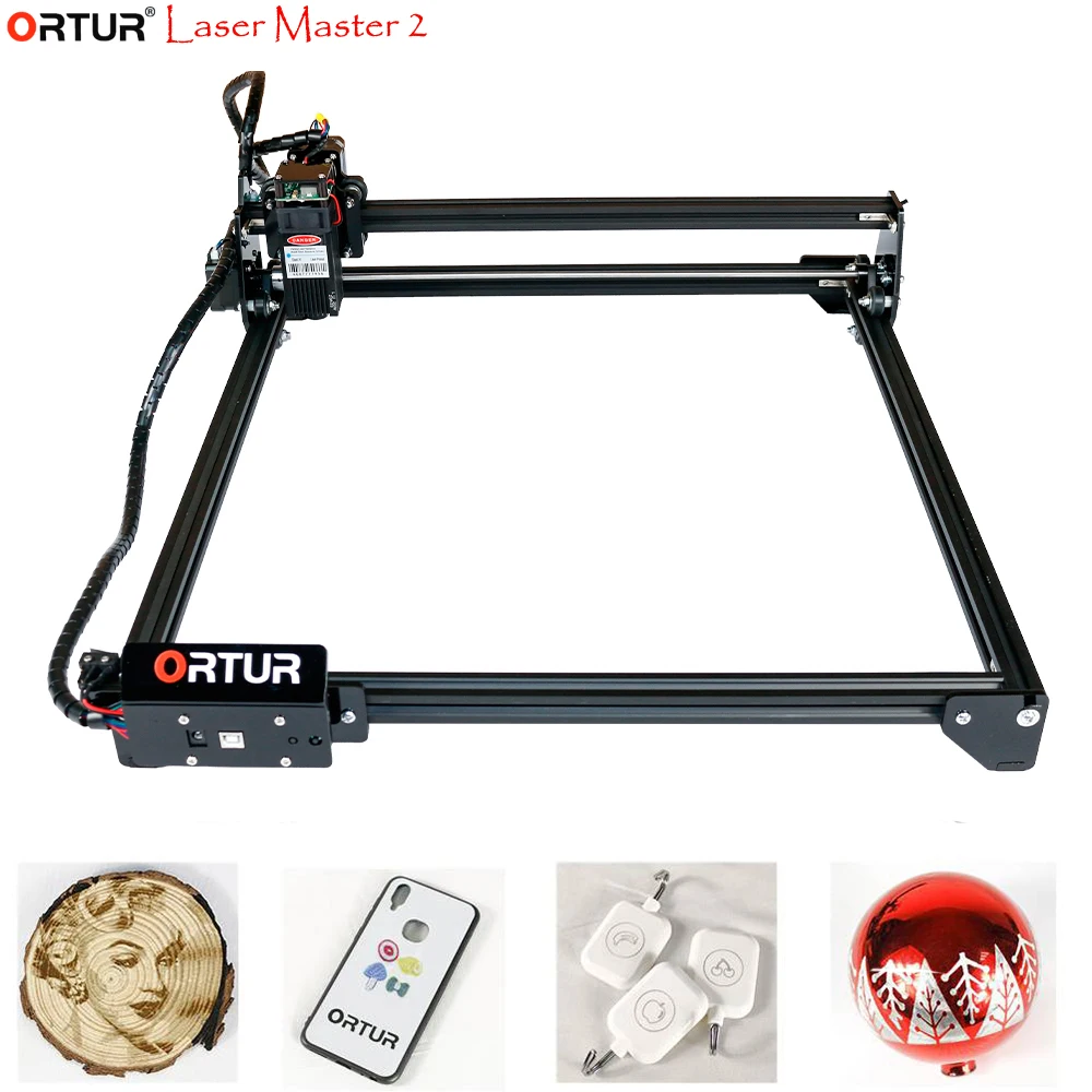 Лазерный гравировальный станок ORTUR LASER MASTER 2 усовершенствованный фрезерный с ЧПУ