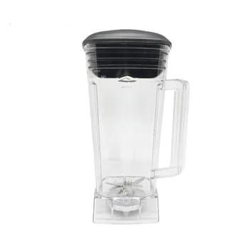 

commercial Blender spare parts BPA FREE 2L Square Container Jar Jug Pitcher Cup bottom with serrated smoothies blades lid