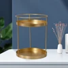 Metal Makeup Organizer Vanity Storage Rack Creams Jewelry Display Stand Tray Decorative Lipstick Organizing Tray Plate 2