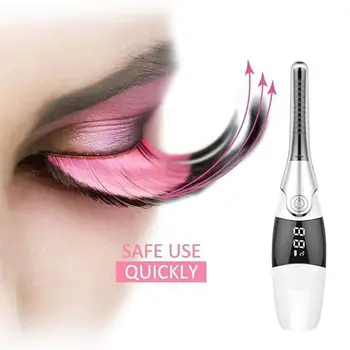 

Electric Eyelash Curler Heated Eyelashes Curling Beauty Makeup Tool Long Lasting Lash Lifting Accessories Ironing Comb Lady Gift