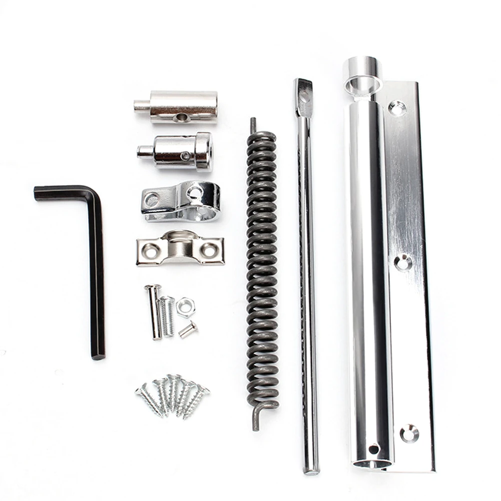 Adjustable Door Closer Stainless Steel Automatic Single Spring Latch Hinge For Home Office Fire Rated Door Furniture Hardware
