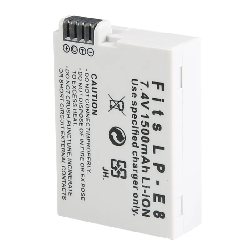 Efluky 1500 мА/ч, LP-E8 LP E8 Замена Батарея для Canon Rebel T3i T2i T4i T5i 600D 550D 650D 700D поцелуй X5 X4 поцелуй X6 LC-E8E