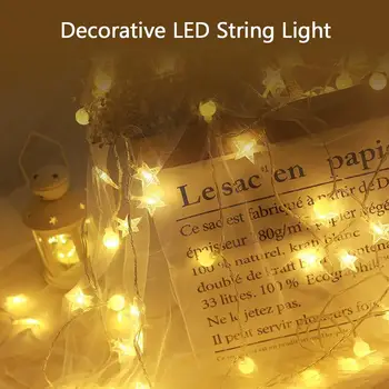

New 10/20/40 Leds String LED Copper Wire Fairy Lights Christmas Lights Indoor For Festival Wedding Party Home Decoration Lamp