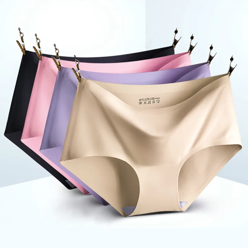 

New Seamless Panties Women Panties Sexy Female Underpants Briefs Invisible Pantys Solid Color Soft Intimate Lingerie M-XXL