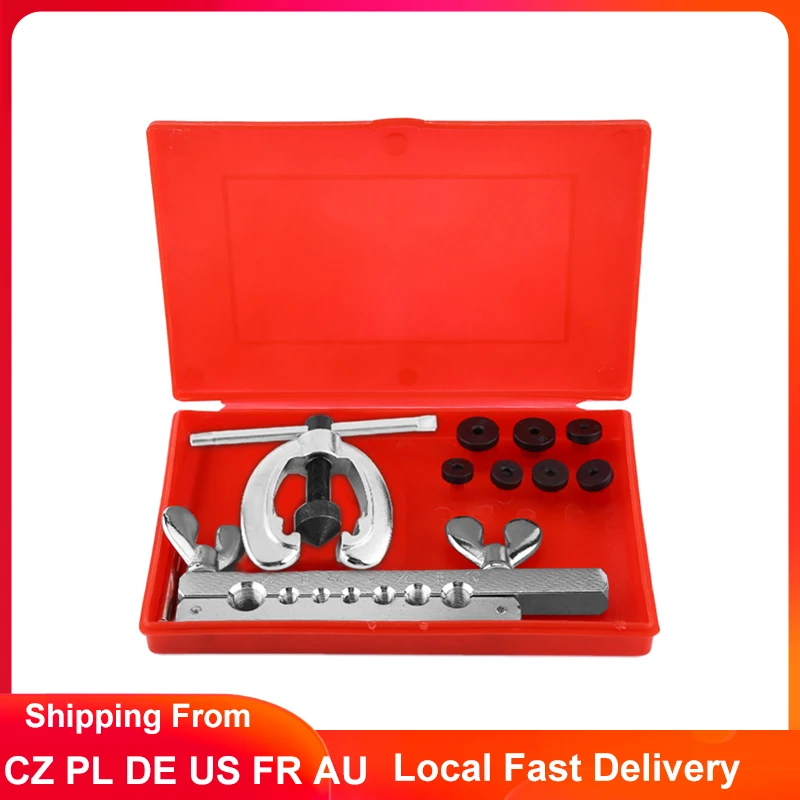 Details about   Fuel Pipe Repair Double Flaring Dies Cutter Tool Kit Cutting Flaring Tools 