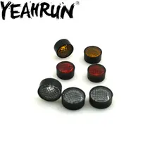 YEAHRUN 7 قطعة/المجموعة مصباح دائري أكواب عاكس الضوء ل D90 3 مللي متر LED أضواء 1/10 RC حفارات(China)