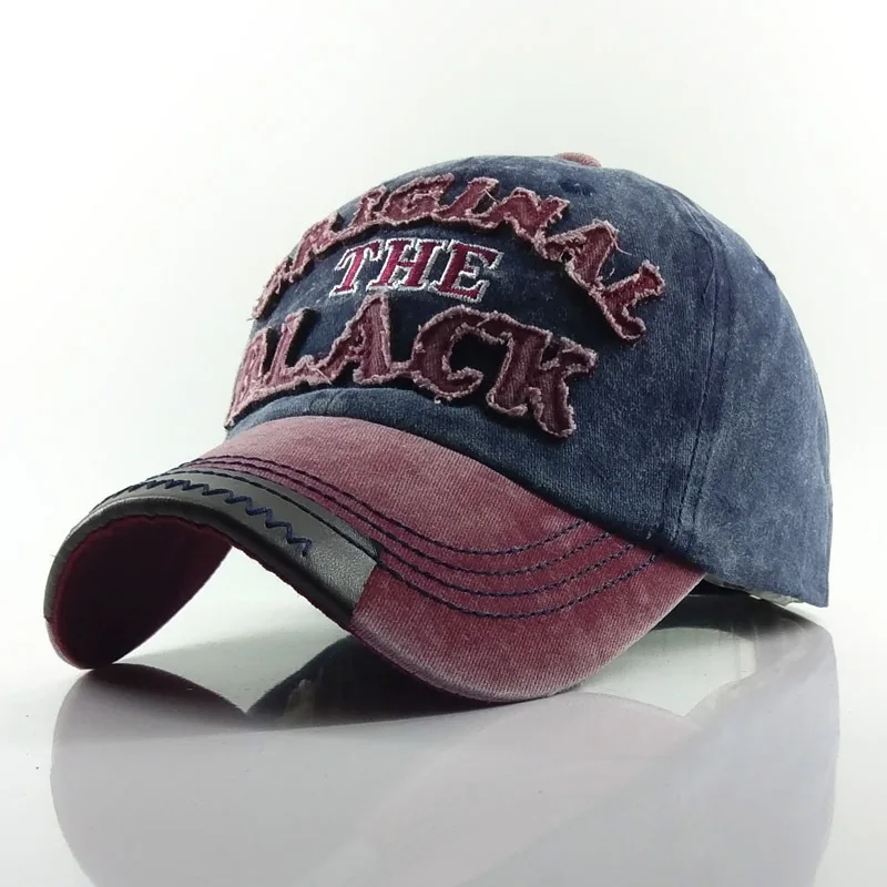 Унисекс Ретро потёртая бейсболка кепка с регулировкой размера бейсболка с надписью черная вышитая Мужская Женская Gorras Повседневная Кепка шапка "хип-хоп"