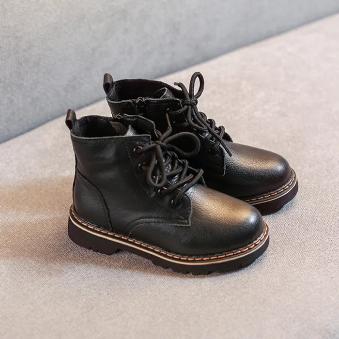 Fashion Children Snow Boots Winter Non-slip Bottom Martin Boots Warm and Comfortable for Boys Girls