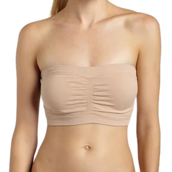 

Fashion Women's Sexy Strapless Single-layer no padding large size seamless seamless word wrap chest anti-glare bra