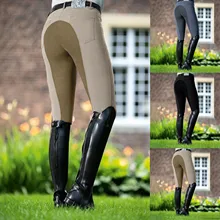 Women Riding Pants High Waist Elastic Equestrian Pants Horse Racing Skinny Trousers Horse Camping Running Climbing Pant