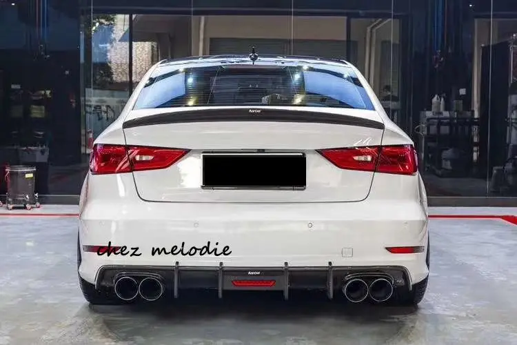 Комплект кузова для Audi A3 S3 2014 2016/2017 + Седан/хэтчбек черный паруса из настоящего