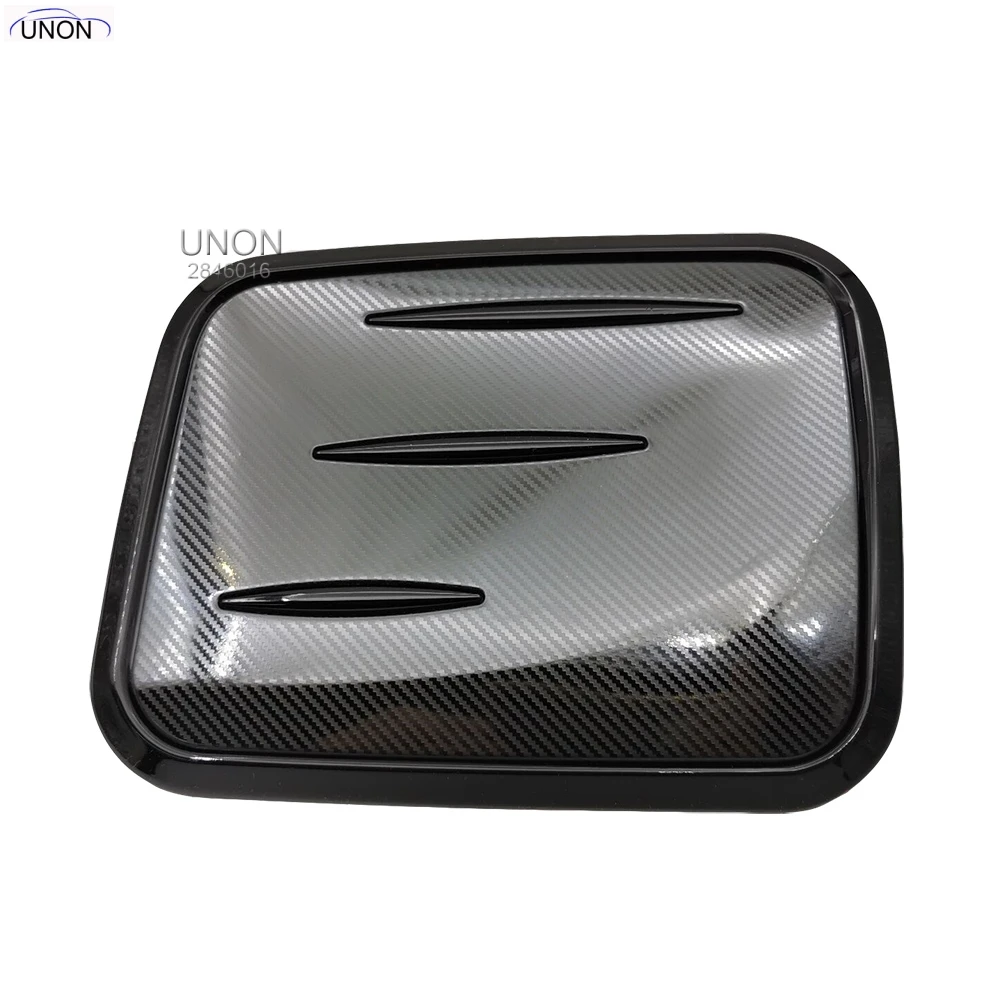 carbon fiber black Для Toyota RAV4 крышки топливного бака автомобиля крышки внешняя масляная отделка наклейка - Цвет: carbon fiber black