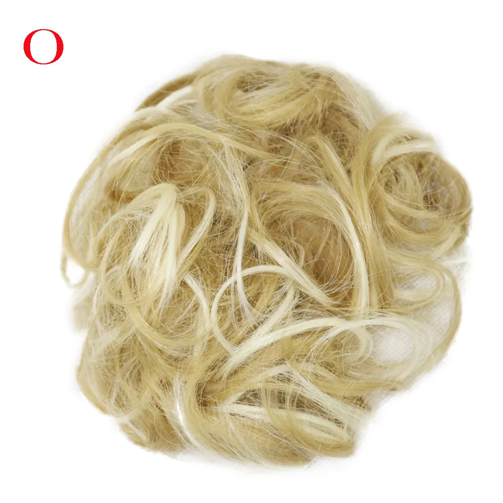 Женский кудрявый грязный пучок волос Twirl кусок резинки для наращивания парикмахерское покрытие волос высокое качество грязный пучок - Цвет: O