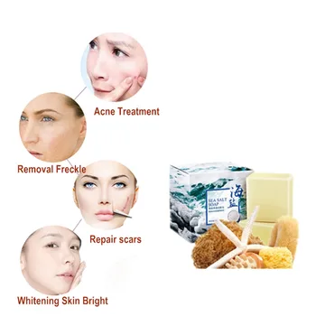 

Preventing Acne with Whitening Solid Face Washing Milk and Removing Acarids with Sea Salt Bath Soap and Non-fluorescent Agent