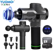 LCD Display Massage Gun Professional Deep Tissue Handheld Muscle Percussion Massager for Relieve Pain Muscle Relax with 6 Heads