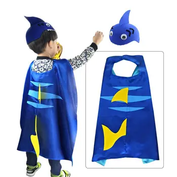

20*20*5cm Child Shark Costume Hat Shark Animal Party Theme Kids Shark Costume For Birthday Party Capes Kids Gifts Toys