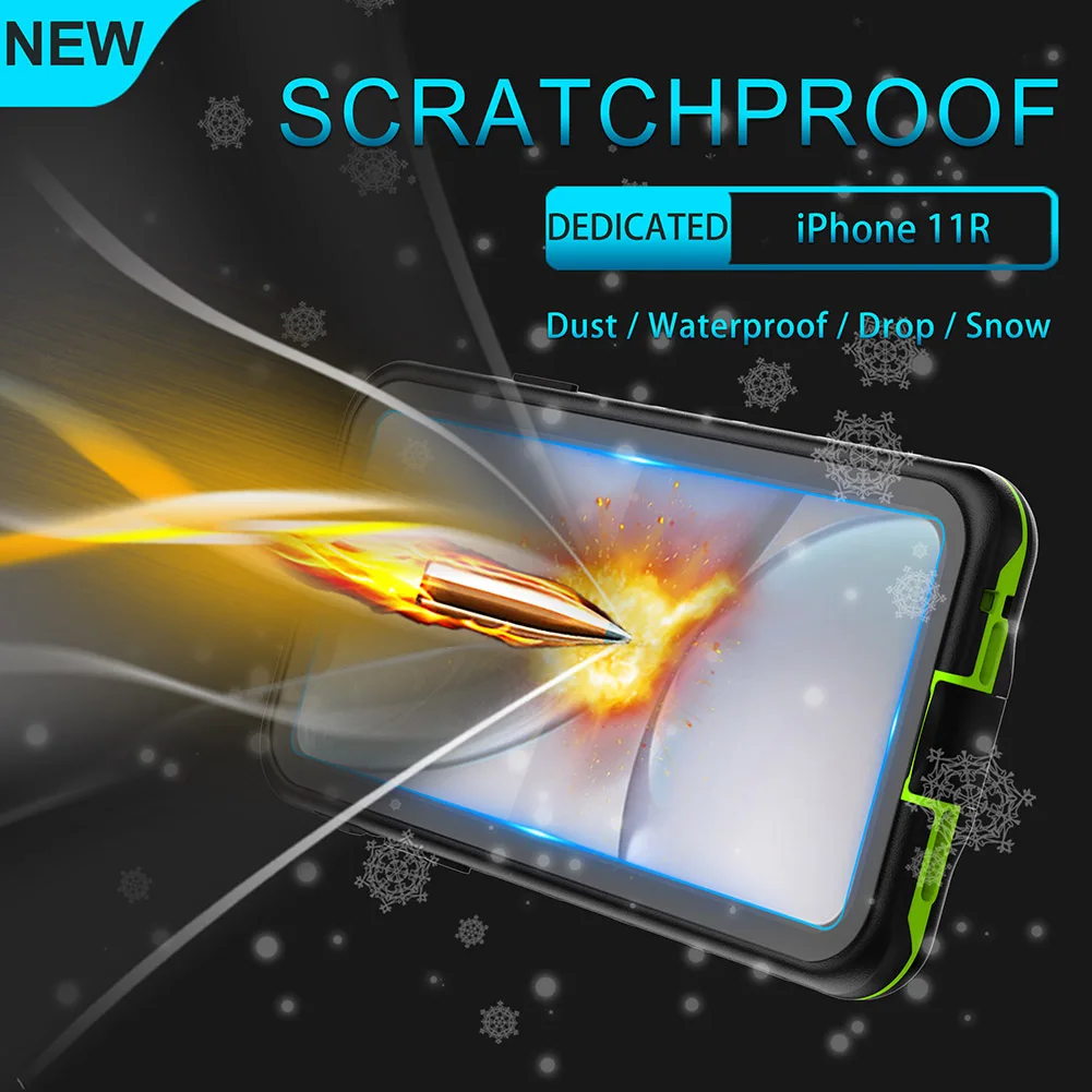 Durable Phone Case Anti Drop Cover Swimming Underwater Hard IP68 Waterproof Protective Dustproof TPU For IPhone 11 Pro Max