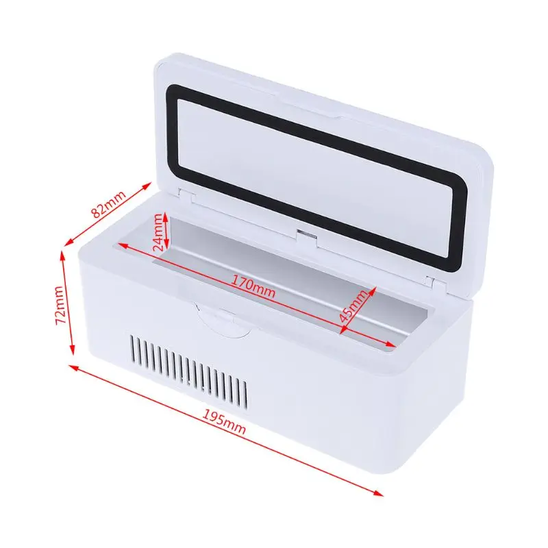 Портативный охладитель для инсулина, Дорожный Чехол, сумка для хранения холодных лекарств, холодильная коробка, перезаряжаемый мини-холодильник для диабетических органов