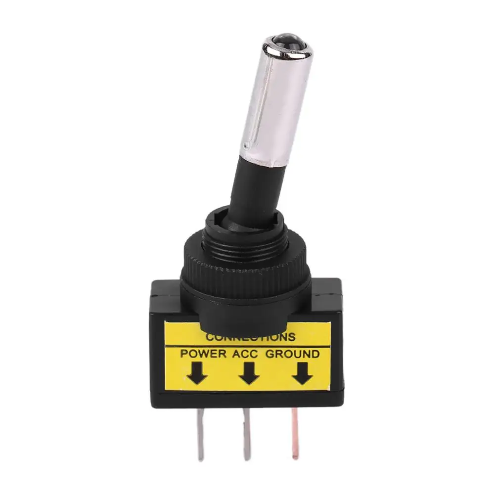 5Pcs 12V 20A Автомобиль Мотоцикл синий Светодиодный точечный светильник включения-выключения кулисный переключатель 12V двигатель кулисный переключатель автомобилей мотоциклы