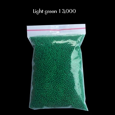 Light green 13000 шт./упак. воды растет кристаллическая почва наполнитель водные бисеры гель жемчуг для вазы для цветов цветочное украшение для свадьбы и торжества, 14 цветов - Цвет: Light green