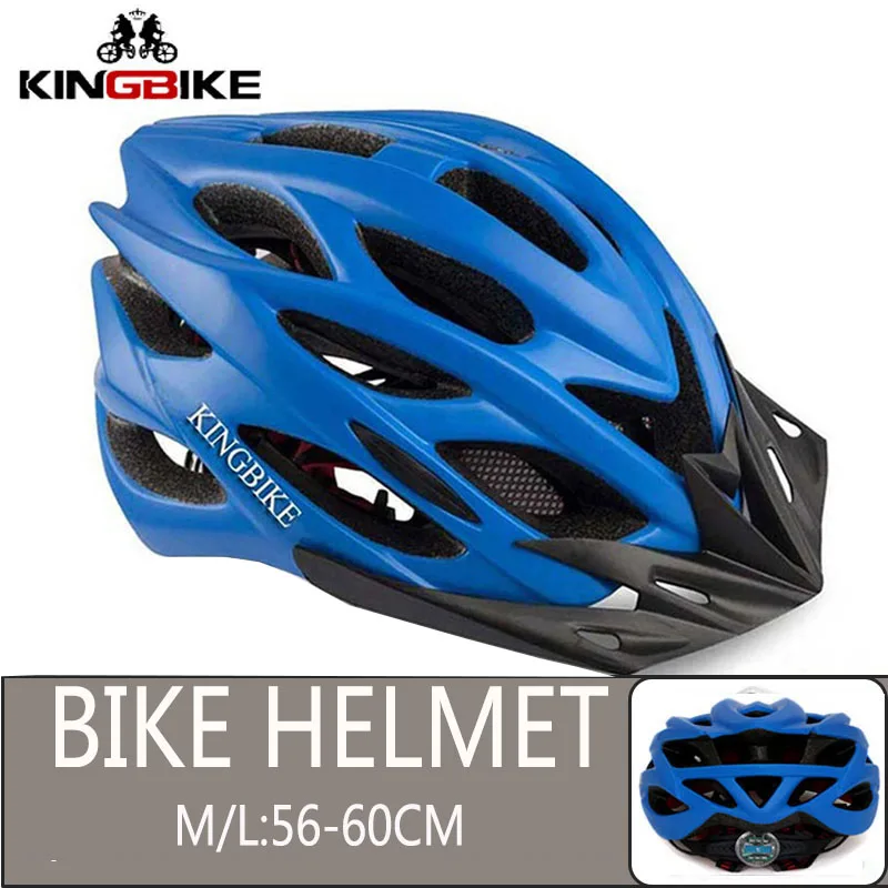 652-Blue KINGBIKE велосипедный шлем из титана Сверхлегкий в форме велосипедный шлем с козырьком дышащий дорожный горный MTB открытый велосипедный шлем - Цвет: 652-Blue