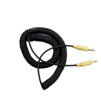

3.5 mm audio AUX Cable Spring Coiled Stereo Auxiliary Cable Charging Cable For MARSHALL Woburn Wireless Bluetooth Speaker