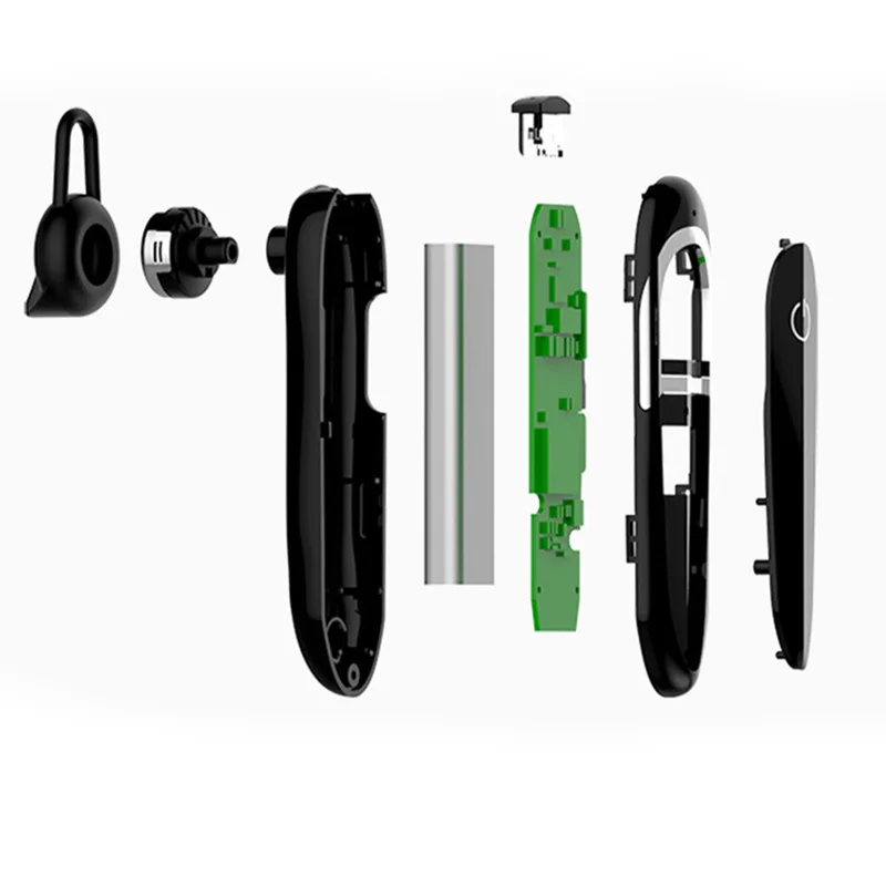 Bluetooth Earphone with Microphone 32 Hours Talk Time Wireless Headset Sweat Proof Sport Music Earbuds Long Last Earpiece Black