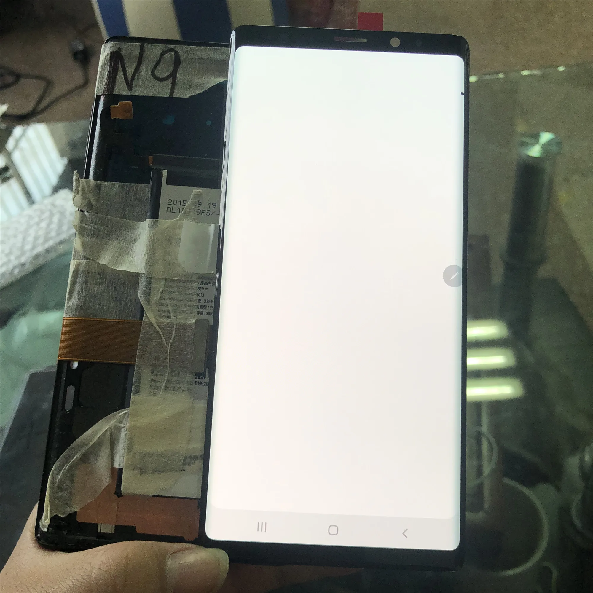 SUPER AMOLED 6 4 ''ЖК дисплей с рамкой для SAMSUNG GALAXY Note 9 Note9 N960 N960F сенсорным экраном