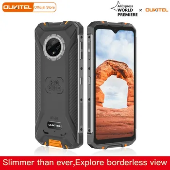 Перейти на Алиэкспресс и купить OUKITEL WP8 Pro NFC Android 10 IP68 прочный спортивный телефон мобильный телефон 6,49 ''отпечаток пальца 4 Гб 64 Гб 5000 мАч 16 МП Тройная камера